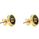 Marc Jacobs The Button Stud Earrings in Gold/Black