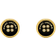 Marc Jacobs The Button Stud Earrings in Gold/Black