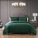 Bebejan 3 Piece Queen Size Velvet Comforter Set Bedspread Green (233.7x228.6cm)