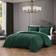 Bebejan 3 Piece Queen Size Velvet Comforter Set Bedspread Green (233.7x228.6cm)