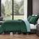 Bebejan 3 Piece Queen Size Velvet Comforter Set Bedspread Green (233.7x228.6cm)