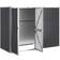 vidaXL redskabsskur haven 225x89x161 galvaniseret stål antracit (Areal )
