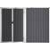 vidaXL redskabsskur haven 225x89x161 galvaniseret stål antracit (Areal )