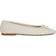 Dune London Heat Woven Leather Ballerina - Ecru