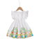 Shein Baby Girl Elegant Floral Printed Ruffle Sleeve Dress With Empire Waist SpringSummer Fashion