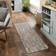 Dunelm Marvel Boucle Broken Stripe Natural 150x150cm