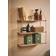Søstrene Grene MDF Fyrretræsfiner Jern 65 x 20 x 81,5 cm Væghylde 65cm