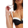New Look Underwired Colour Block Bikini Top - Black