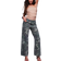 River Island Petite Camo Print Relaxed Straight Jean - Khaki