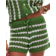 Topshop Knitted Stitchy Stripe Co-Ord Short - Green