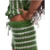 Topshop Knitted Stitchy Stripe Co-Ord Short - Green