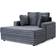 Mercer41 Bahi Upholstered Chaise Sofa 53" 2 Seater