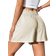Shein Ruffle Hem Shorts - Solid Color