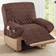 Collections Etc Diamond-Shape Quilted Stretch Recliner Loose Armchair Cover Brown (219.7x86.4cm)