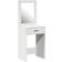vidaXL Dressing Table Med LED Lys Hvid 50 x 41 x 135 cm Toiletbord 41x50cm
