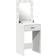 vidaXL Dressing Table Med LED Lys Hvid 50 x 41 x 135 cm Toiletbord 41x50cm