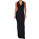 PrettyLittleThing Soft Touch Cowl Neck Twist Back Detail Maxi Dress - Black