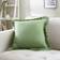 Dunelm Frilled Gauze Square Complete Decoration Pillows Green (43x43cm)
