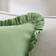 Dunelm Frilled Gauze Square Complete Decoration Pillows Green (43x43cm)