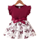 Shein Baby Girls Butterfly Print Belted Casual Dress