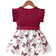 Shein Baby Girls Butterfly Print Belted Casual Dress