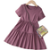 Shein Toddler Girls Solid Ruffle Hem Dress