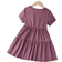 Shein Toddler Girls Solid Ruffle Hem Dress