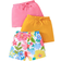 Shein 3pcs/Set Baby Girls' Romantic Floral Printed Top And Pure Colored Shorts