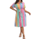 Shein Plus Summer Casual Striped Button Up Shirt Dress