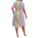 Shein Plus Summer Casual Striped Button Up Shirt Dress
