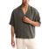 Shein Mens Seersucker Boxy Oversized Cropped Shirt In Green