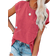 Shein Sleeveless Womens TShirt With Pocket Loose Casual Top