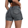 Shein Einfache Denim Shorts Einfarbig für den täglichen Gebrauch von Frauen