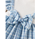 Shein Baby Girls' Long Sleeve Patchwork Dress - Blue Plaid/White