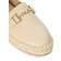 Dune London Gellato Snaffle Trim Leather Espadrilles Ecru, Beige, 5, Women