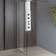 Hill Ceramic Duschvägg Lirio Krom Blank 6 mm 70x190 cm 700x1900mm