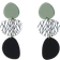 Shein Leaf Print Drop Earrings