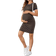 Shein Maternity Striped Round Neck Short Sleeve Fitted Casual Dress Summer