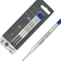 Parker Quink Flow Ballpoint Pen Ink Refills Medium Tip Blue 3-pack