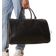 ASOS DESIGN smart faux leather weekend holdall bag in blackOne Size