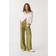 Stradivarius Fließende Bundfaltenhose mit Textur - Khaki