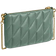 Coach Pouch Bag With Pillow Quilting - Brass/Sage