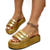 Shein Womens High Heel Platform Gold Sandals Gold Slippers Ladies Water Platform Slippers Holiday Leisure Womens Shoes Womens Gold Sandals