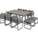 OutSunny Rattan Set Patio Dining Set, 1 Table incl. 6 Chairs