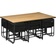 OutSunny Rattan Set Patio Dining Set, 1 Table incl. 6 Chairs