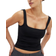 NA-KD Double Fold Singlet - Black