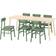 IKEA LISABO RÖNNINGE Bordsgrupp 78x200cm 7st