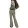 H&M Flared Joggers - Khaki Green