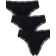 ASOS DESIGN 3-pak sorte højtaljede malibu-g-strenge bomuld med blondekant-Black