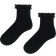 ASOS DESIGN 2er-Pack Socken in Schwarz mit Rüschenkante